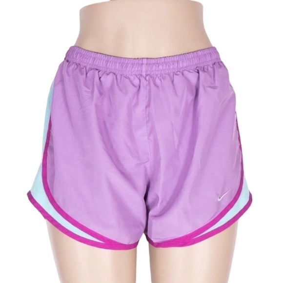 Nike Dri-Fit Size Medium Purple Sporty Athletic Shorts - Picture 1 of 7